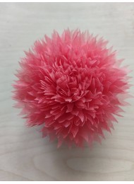 Изкуствено цвете за коса и брошка цвят корал - размер 10 см